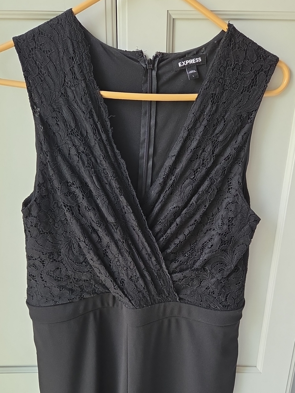 Express Lace Bodice Wide leg Romper